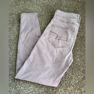 American Eagle Outfitters Light Pink Skinny Jeans